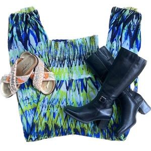 Rare Vintage Jean Paul Gautier Soleil Smocked Halter Top Jumpsuit Women's Size L